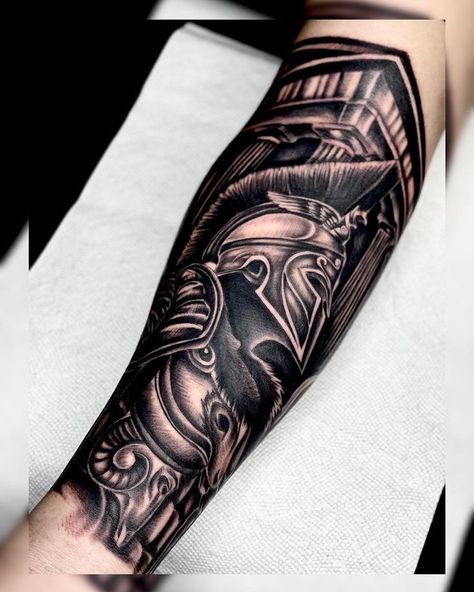 Calf Tattoo Men, Warrior Tattoo Sleeve, Band Tattoos For Men, Spartan Tattoo, Full Leg Tattoos, Card Tattoo Designs, Ancient Tattoo, Forearm Band Tattoos, Epic Tattoo