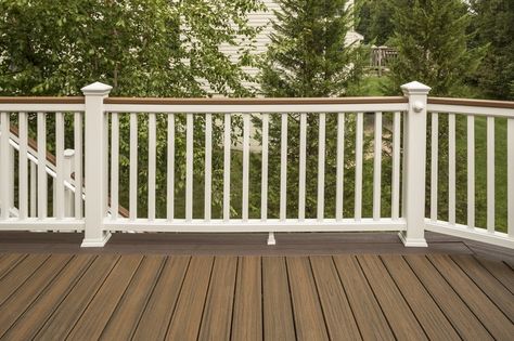 Related image Trex Deck Railing, Trex Transcend Railing, Deck Railing Kits, Trex Transcend, Deck Railing Systems, Deck Balusters, Patio Railing, Vinyl Railing, Composite Deck