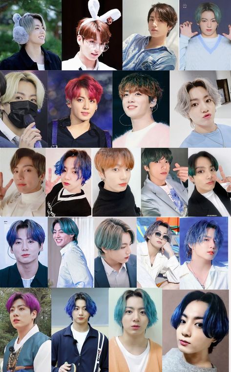 Jungkook Hair Color, Jungkook Hair, Bts Hair Colors, About Bts, Hair Colour, Bts Book, Photo Card, Color Collection, Bts Photo