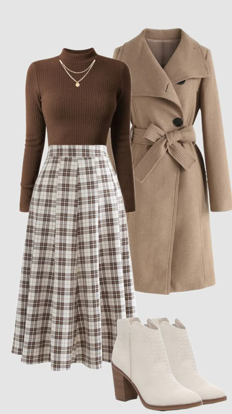 Modest Fall Outfits, Modest Outfit Ideas, Modesty Outfits, Cute Modest Outfits, Modest Fashion Outfits, Plaid Skirt, Really Cute Outfits, Fall Fashion Outfits, Look Casual