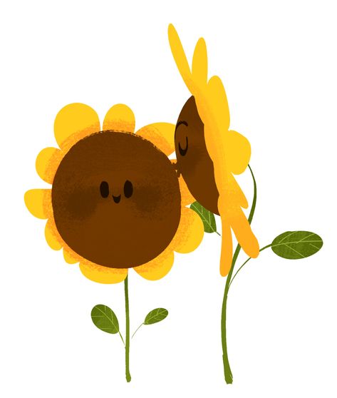 Sunflower Illustration, Sunflower Drawing, Symbol Of Love, Sunflower Wallpaper, Favorite Flower, A Symbol, الرسومات اللطيفة, In Bloom, Cute Illustration