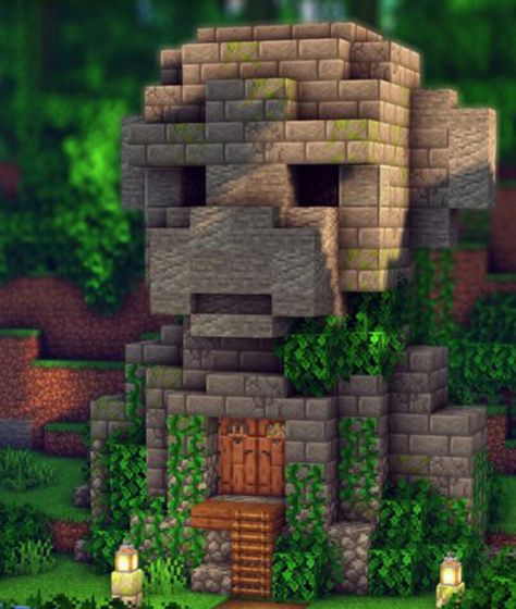 Savanna Minecraft Builds, Minecraft Jungle Statue, Minecraft Jungle Temple Base, Jungle Path Minecraft, Spruce Base Minecraft, Minecraft Jungle Ruins, Jungle Build Minecraft, Minecraft Jungle Temple Ideas, Minecraft Jungle Bridge