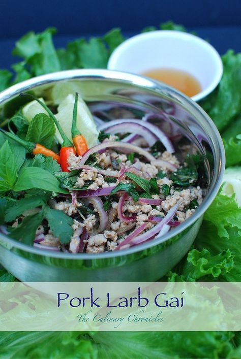 Thai Minced Pork, Pork Salad Recipes, Thai Basil Recipes, Larb Salad, Pork Larb, Larb Gai, Larb Recipe, Instant Pot Thai, Som Tum