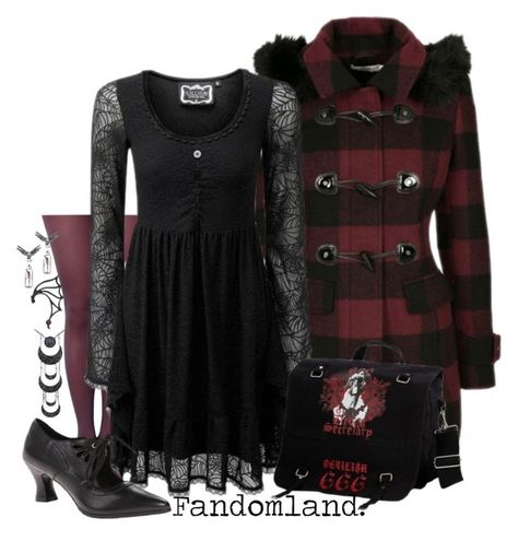 Cute Goth Outfits, Cute Goth, Goth Outfits, In My Head, Polyvore Set, Fashion Ideas, The Voice, Victorian Dress, Designer Clothing