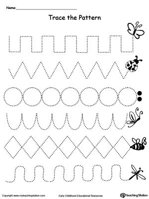 *FREE* Trace The Pattern Worksheet: Bug Trail. Help your child develop their pre-writing and fine motor skills with this printable worksheet. Pattern Worksheet, Preschool Tracing, Pre Writing Activities, Tracing Worksheets Preschool, Free Preschool Worksheets, Preschool Fine Motor, Preschool Writing, School Worksheets, Arabic Alphabet