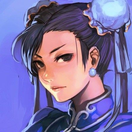 Chun Li, Street Fighter, Hair, Anime, Blue, White