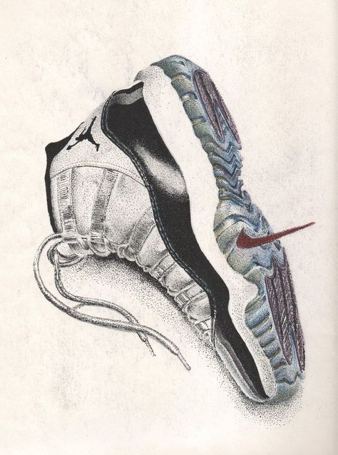 Jordan 11 Drawing, Jordan Shoes 11, Summer Shoes Aesthetic, Dunk Nike, Jordan Shoe, Air Yeezy, Shoe Sketches, Jordans Shoes, Shoes Quotes