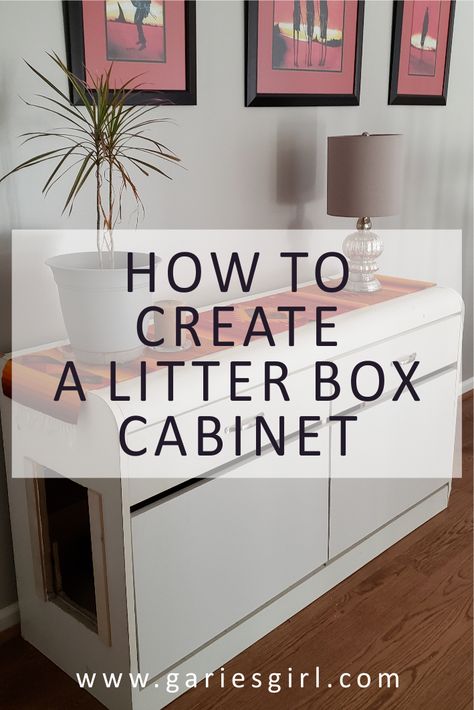 Catbox Cabinet Ideas, Top Entry Litter Box Diy, Kitty Litter Box Ideas Small Spaces, Litterbox Solutions, Litter Box Storage, Stair Landing Ideas, Litter Box Cabinet, Hiding Cat Litter Box, Diy Litter Box