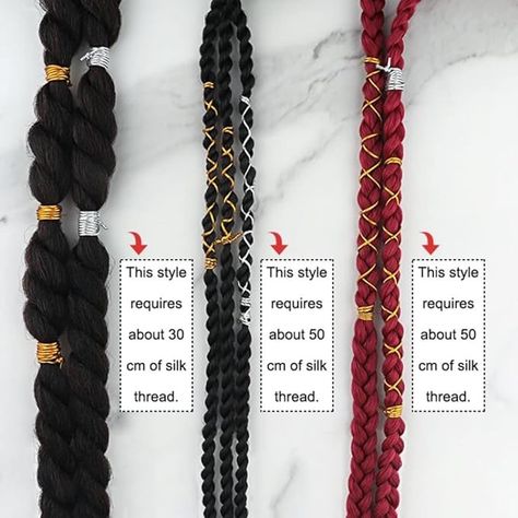 Amazon.com : 2 Pcs 5M Dreadlock Braids Hair Accessories, Hair Strings for Braids Silver Gold Braiding Hair Deco Styling Shimmer Stretchable African Braided Elastic Cord Ornament Hanging Decorating Gift Wrapping : Beauty & Personal Care Braids Hair Accessories, Hair Strings, Dreadlock Braids, Braids Hair, African Braids, Braiding Hair, Hair Decorations, Gold Hair, Hair Ornaments