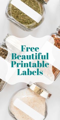 How to make printable tags with free printable labels to organize your home beautifully. Use these free printable labels for jars, food, luggage tags, gifts, boxes, and boxes in all shapes and sizes. The possibilities are limitless of what you can do with these free labels and tags, and it’s amazing how they can help organize and enrich your life! {{wink}} So, print out some fun labels and tags and start organizing! {{knuckle bumps}} Free Printable Dish Scrubby Labels, Printable Spice Labels Free, Jar Label Design Free Printable, Free Label Templates Printables, Soap Labels Template Free Printable, Kitchen Labels Printables Free Editable, Lables Idea Design, Name Tag Templates Printable Labels Free, Label Templates Free Printable Editable