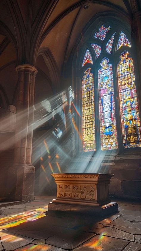 Gothic Glass Window, Stained Glass Reference, Light Gothic Aesthetic, Church Glass Windows, Churches Aesthetic, Christian Aesthetic Church, Gothic Church Interior, Gothic Architecture Aesthetic, Gothic Church Window