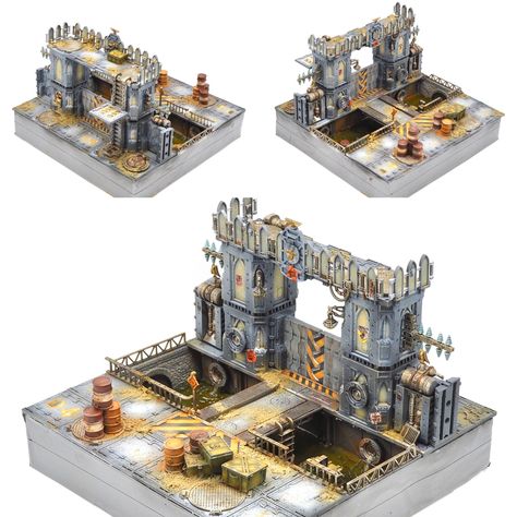 Necromunda Underhive, Necromunda Gangs, Fantasy City Map, Display Tower, Wargaming Table, Warhammer Terrain, 40k Terrain, Game Terrain, Sci Fi Models