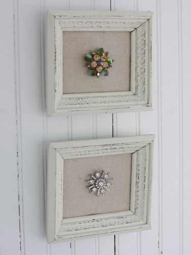 Picture Frame Crafts, Vintage Jewelry Ideas, Dekor Diy, Vintage Jewelry Crafts, Vintage Jewelry Art, Frame Crafts, Old Jewelry, Vintage Crafts, Vintage Decor