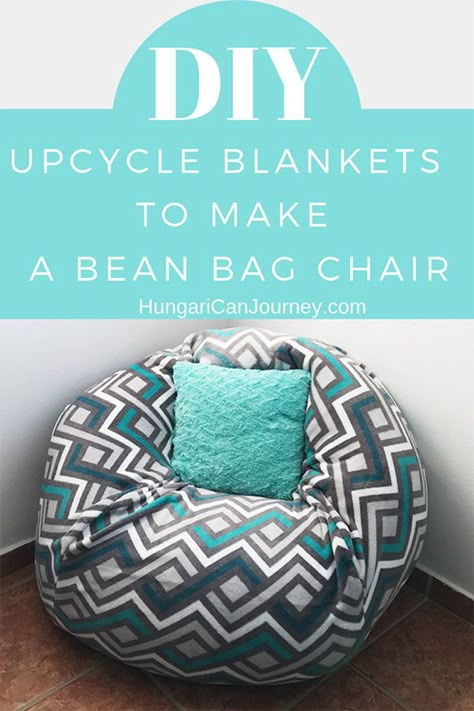 Convertible bean bag chair. DIY Bean bag chair tutorial. Home sewing project. Home Decor upcycling DIY. Re-Purposed blankets.#diy #diyhomedecoronabudget #homedecor #bohohomedecor #diycrafts #diyprojects #beanbag #beanbagchair #beanbagsforkid Make A Bean Bag Chair, How To Make A Bean Bag, Diy Bean Bag Chair, Diy Bean Bag, Bean Bag Bed, Balkon Decor, Chair Diy, Cute Dorm Rooms, Decor Ikea