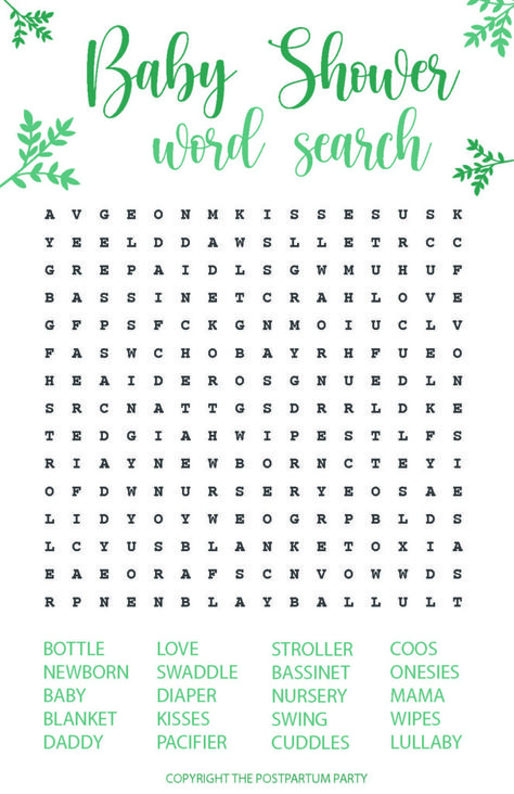 Play this baby shower word search game with guests at the next baby shower you host. It's the perfect game for the mom-to-be to play and join in on the fun! Fun Gender Reveal Games For Guests, Traditional Baby Shower Games, Babyshowerparty Ideas Simple, Baby Shower Crossword Puzzle, Free Baby Shower Games Printables Boys, Baby Shower Games Free Downloads, Baby Shower Games Word Search, Baby Shower Games Printable Free, Baby Shower Entertainment Ideas