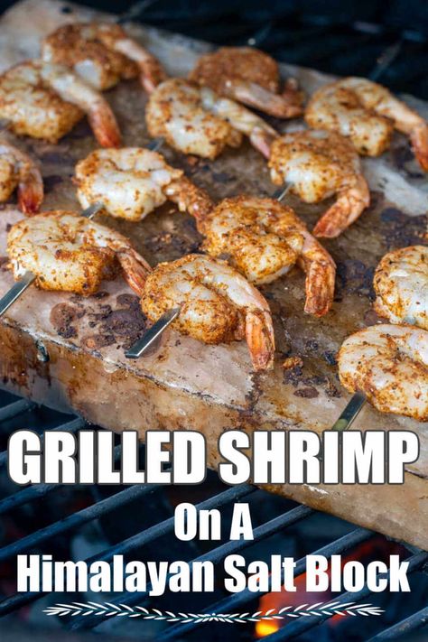 Learn how to grill shrimp on a Himalayan Salt Block and serve an amazing tequila lime sauce that is out of this world!  You'll spend most of the time on this recipe waiting on the salt block to heat up, but it will be worth it! via @kitchen laughter Himalayan Salt Block Recipes Grilling, Salt Block Grilling, Himalayan Salt Block Recipes, Salt Block Recipes, Benefits Of Himalayan Salt Lamp, Grilled Tequila Lime Shrimp, Salt Block Cooking, Himalayan Salt Block, Salt Block