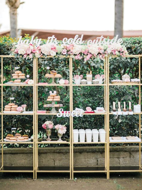 Dessert Display Wedding, Wedding Cake Dessert Table, Reception Desserts, Honey Photography, Wedding Donuts, Dessert Bar Wedding, Wedding Dessert Table, Wedding Dessert, Wedding Cake Stands