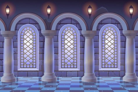 Medieval Castle Room, Stone Wall Interior, Classic Hall, Castle Cartoon, Blue Texture Background, Castle Rooms, Castle Background, Episode Interactive Backgrounds, Mosque Art