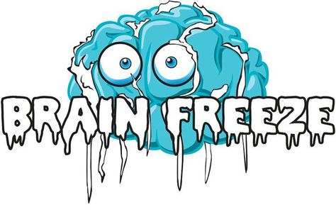 Brain freeze logo Frozen Art, Brain Freeze, Caricatures, Yogurt, Brain, Frozen, Chicken, Cream, ? Logo