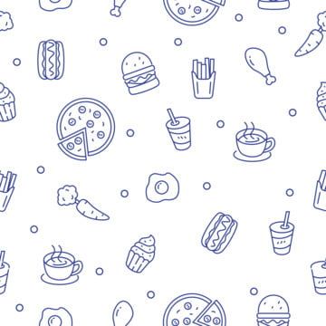 food,doodle,vector,pattern,seamless,background,hand drawn,simple,burger,pizza,drink,coffee,beverage,cute,food background Pizza Background, Food Doodle, Cooking Spices, Burger Pizza, Food Background, Doodle Vector, Food Doodles, Food Pattern, Background Search