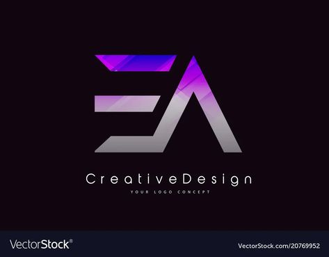 Ea letter logo design purple texture creative vector image Logo Design Purple, Portrait Architecture, Electricity Logo, Travel Book Design, Purple Texture, Dj Logo, Fitness Logo Design, Letter Vector, Great Logos