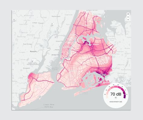 These brilliant maps helps you see and hear noise pollution in your ci Noise Site Analysis, Noise Pollution Diagram Architecture, Noise Analysis, Noise Map Architecture, Noise Analysis Architecture, Site Analysis Noise Diagram, Context Map, Bubble Diagram, Site Analysis Architecture