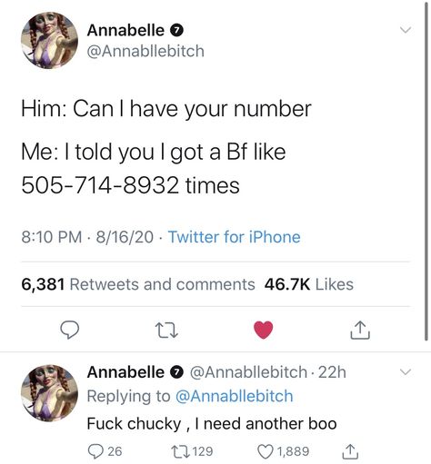 Annabelle Twitter Tweets, Annabelle Tweets, Funny Twitter Posts, Funny Iphone Wallpaper, Twitter Tweets, Relatable Tweets, Twitter Quotes Funny, Funny Video Memes, Funny Relatable Quotes