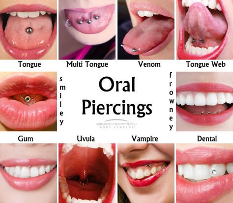 Piercing No Rosto, Piercings Corps, Oral Piercings, Piercing Bouche, Tongue Piercing Jewelry, Mouth Piercings, Ear Piercings Chart, Piercing Chart, Smiley Piercing