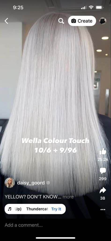 Wella Toner T18, Wella Toner, Snow White Hair, Dreamy Hair, Grey Hair Dye, Color Formulas, Hair Color Formulas, White Toner, Wella Color