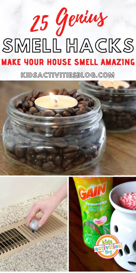 Smell Hacks For Home, Make Your House Smell Good, Gain Fireworks, Hacks For Home, Smelling Good, Pod House, Diy Air Freshener, House Smell Good, Diy Perfume