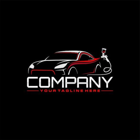 Vector auto paint car logo | Premium Vector #Freepik #vector Mahindra Logo, Car Symbol, Car Brand Logo, Car Brands Logos, Automotive Logo Design, Painting Logo, Auto Paint, Wheel Logo, Logo Colors