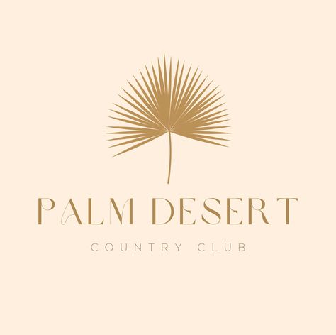 Palm Desert Logo on Behance Desert Logo Design Ideas, Palm Logo Design, Desert Logo Design, Sms Logo, Desert Branding, Sol Logo, Desert Logo, Bohemian Logo, Palm Logo