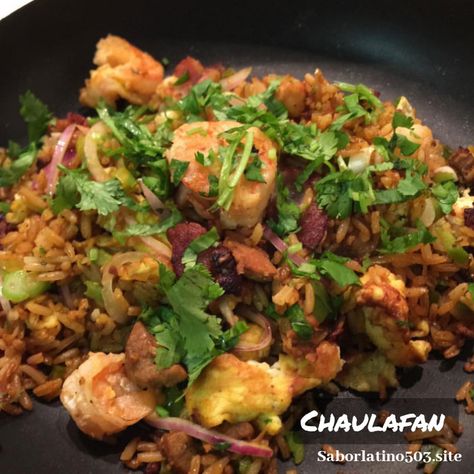 Receta → Original 🥇【 CHAULAFAN 】↓ 🥇 Ecuatoriano Arroz Frito, Colombian Food, Fried Rice, Ecuador, Food Dishes, Healthy Food, Rice, Healthy Recipes, Meat