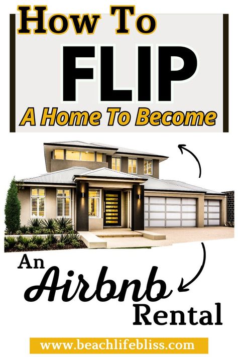 Flipping a home to transform it into a profitable Airbnb rental is an exciting venture, but it requires some know-how and targeting the right areas. Read on to learn how to flip a home to become an Airbnb rental. #airbnb #Business #tips How To Airbnb, Glamping Business, Airbnb Business, Airbnb Hosting, Airbnb Ideas, Airbnb Design, Rent Me, Rental Business, Airbnb Rentals