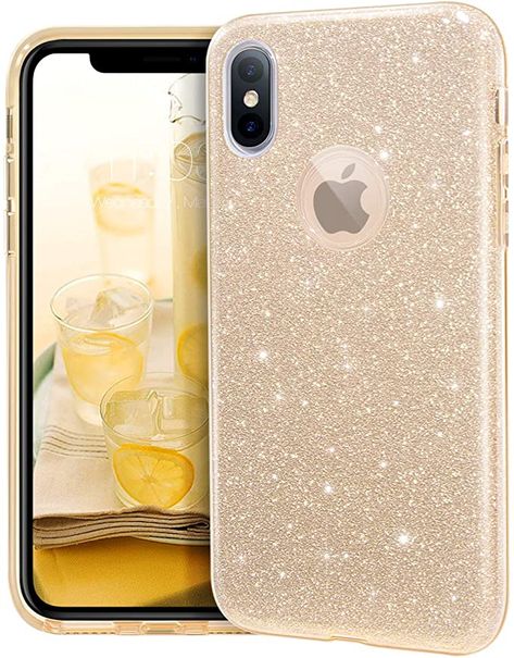 Iphone 8+ Gold, Gold Iphone Case, Case Iphone X, Iphone Xs Case, Iphone Organization, Xs Case, Best Iphone, Apple Accessories, Cute Phone Cases