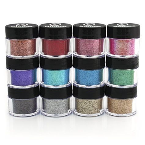 Cosmetic Glitter Powder Kit 12 PK  A Beautiful Mix of Ultra Fine and Fine Glitter Powder Safe for Skin Great for Body Tattoos Makeup Face Hair Lips Soap Lotion  Nail Art 10 Gram Jars >>> Want additional info? Click on the image. (This is an affiliate link) #BodyMakeup Tattoos Face, Sea Ship, Cosmetic Grade Glitter, Charming Eyes, Cosmetic Glitter, Glitter Powder, Makeup Tattoos, Stage Makeup, Lip Hair