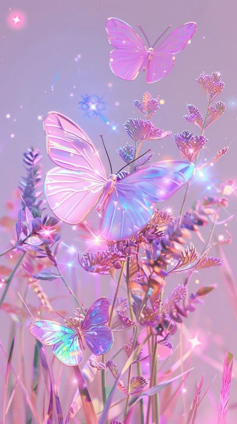 Pink Butterfly Wallpaper Backgrounds, Pink And Purple Aesthetic Wallpaper, Butterfly Purple Wallpaper, Wallpaper Purple Butterfly, Cute Wallpapers Purple, Pink Butterfly Wallpaper, Iphone Wallpaper Purple, Butterfly Iphone Wallpaper, Butterflies Aesthetic