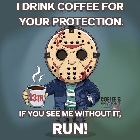 #coffeesmyfavorite #friday #fridayvibes #fridaythe13th #fridaymood #friday13 #friday13th Friday Morning Coffee Humor, Friday Coffee Humor, Happy Friday Coffee, Breakfast Humor, Happy Friday Humour, Coffee 101, Friday Gif, Friday Coffee, Funny Day Quotes