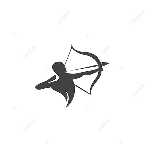 Sagittarius Logo Design, Bow And Arrow Logo Design, Bow And Arrow Illustration, Bow And Arrow Logo, Aim Logo, Archer Illustration, Archer Logo, Tee Design Inspiration, Archery Logo