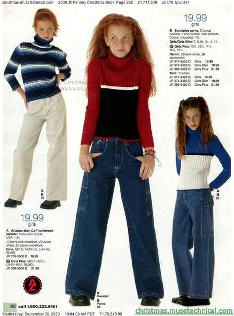 2000 JCPenney Christmas Book, Page 262 - Christmas Catalogs & Holiday Wishbooks 90s Fashion Catalog, 90s Teen Fashion, 90s 2000s Fashion, 00s Fashion, Look Retro, 90s Fashion Outfits, 2000s Fashion Outfits, Christmas Book, Fashion Catalogue