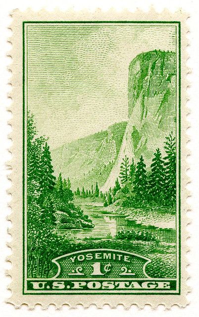 stamp-us-1934-yosemite | Judith Epstein | Flickr Yosemite Tattoo, Vintage Yosemite, Vintage Postage Stamps, Vintage Postage, Vintage Stamps, Tattoo Inspo, Postage Stamps, Vermont, Tatting