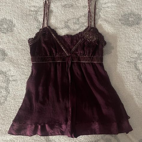 on hold
bebe flowy tank top

*shipping again on... - Depop Flowy Tops Aesthetic, Dark Purple Clothes, Purple Clothes Aesthetic, Flowy Tops Summer, Purple Clothes, Pretty Shirts, Clothes Aesthetic, Flowy Tank Tops, Student Fashion