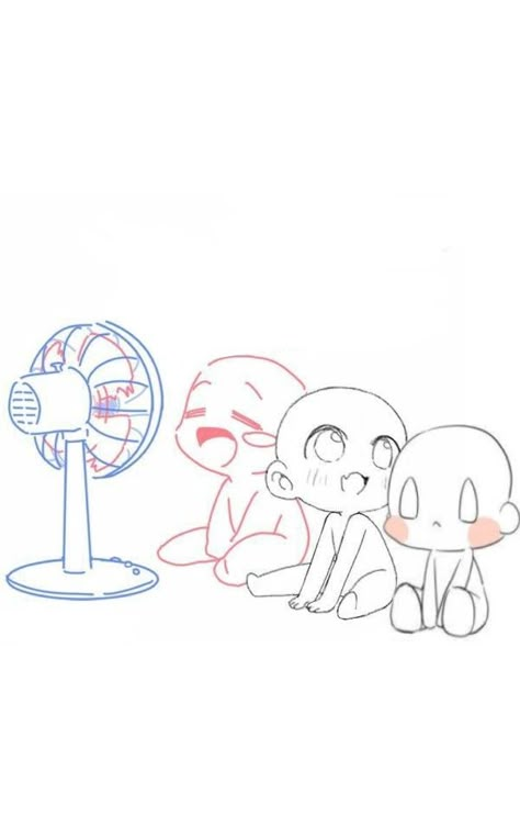 3 Person Drawing Base Friends, Summer Chibi Pose, Feeding Pose Reference, Chibi Sitting Down, Chibi Base Sitting, Chibi Sleeping Pose, Chibi Poses Sitting, Chibi Poses Friends, Three People Poses Drawing