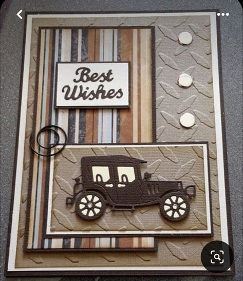 Masculine Cards Handmade, Pinterest Cards, Car Card, Masculine Birthday Cards, Bday Cards, Boy Cards, Birthday Cards For Men, Birthday Cards Diy, Male Cards