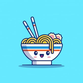 Catalyststuff | Freepik Noodle Box Packaging, Noodles Cartoon, Ramen Drawing, Ramen Tattoo, Ramen Art, Noodle Doodle, Cute Cartoon Food, Chibi Food, Food Icon