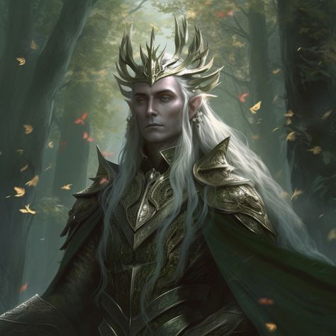 Elven King, Elven Queen, Dnd Elves, Glass Aesthetic, Male Elf, Lotr Elves, Elf King, Elves Fantasy, Dark Fantasy Artwork