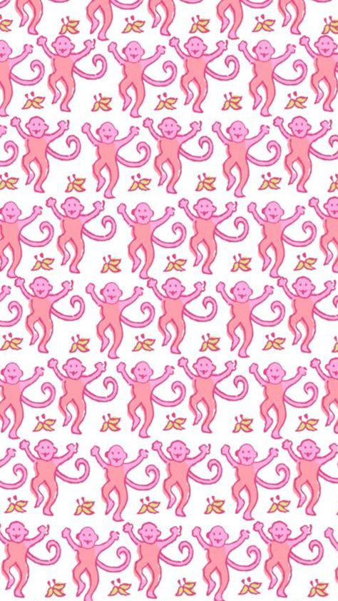 #wallpaper #pjs #preppy #pink #iphone #monkey Preppy Wallpaper Monkey, Pjs Preppy, Pink Monkey, Iphone Wallpaper Preppy, Pink Monkeys, Monkey Wallpaper, Preppy Pink, Book Wallpaper, Roller Rabbit