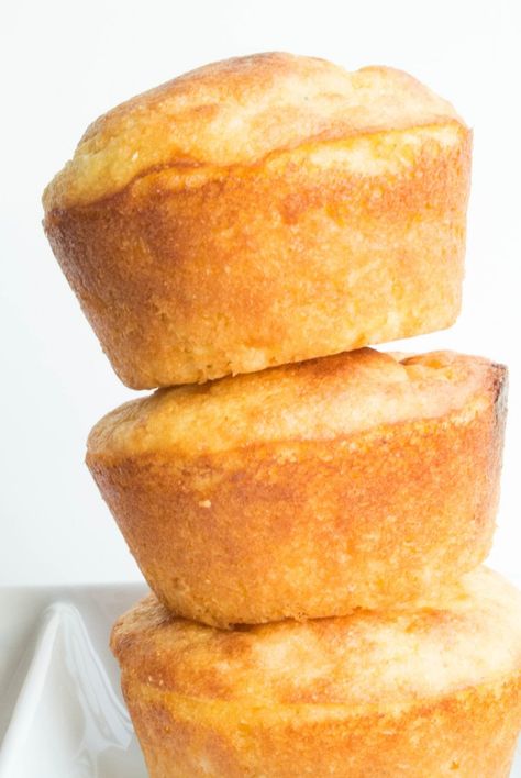 Cornbread {Greek Yogurt} Yogurt Cornbread Recipe, Healthy Corn Muffins, Greek Yogurt Baking, Healthy Cornbread Recipe, Johnny Cakes Recipe, Healthy Cornbread, Brunette Hair Color Ideas, Cornbread Muffins Recipe, Yogurt Bread