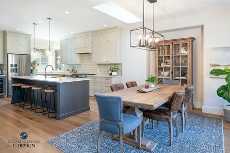 Open Concept Kitchen Dining Room, Kylie M Interiors, Kitchen Dining Room Combo, Open Kitchen Layouts, Dining Room Layout, Layout Kitchen, Dining Room Updates, Timeless Interior, Dining Room Makeover