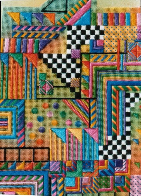 Bargello Patterns, Canvas Embroidery, Bargello Needlepoint, Needlepoint Ideas, Plastic Canvas Stitches, Needlepoint Stitch, Canvas Work, Needlepoint Tapestry, Pola Kristik